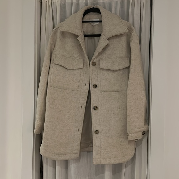 Line & Dot Drew Wool Blend Shacket - Picture 7 of 12